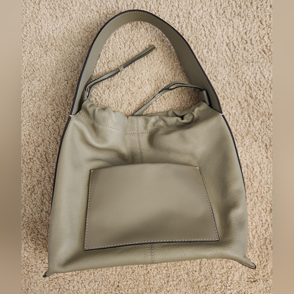 Radley London Sage Green Leather Hobo Shoulder Bag Purse #QQ